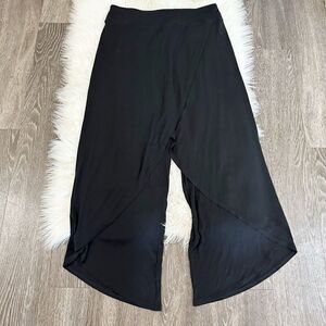 Eileen‎ Fisher Womens Silk Stretch Pants Skirt Wrap Size Medium Black Stretchy